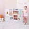 KidKraft White Wooden Ultimate Corner Wooden Play Kitchen Set with Lights & Sounds